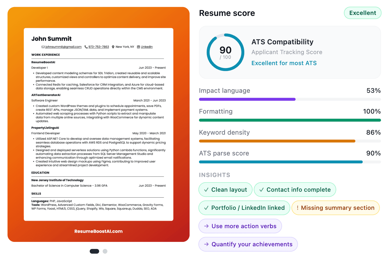 resume builder overview